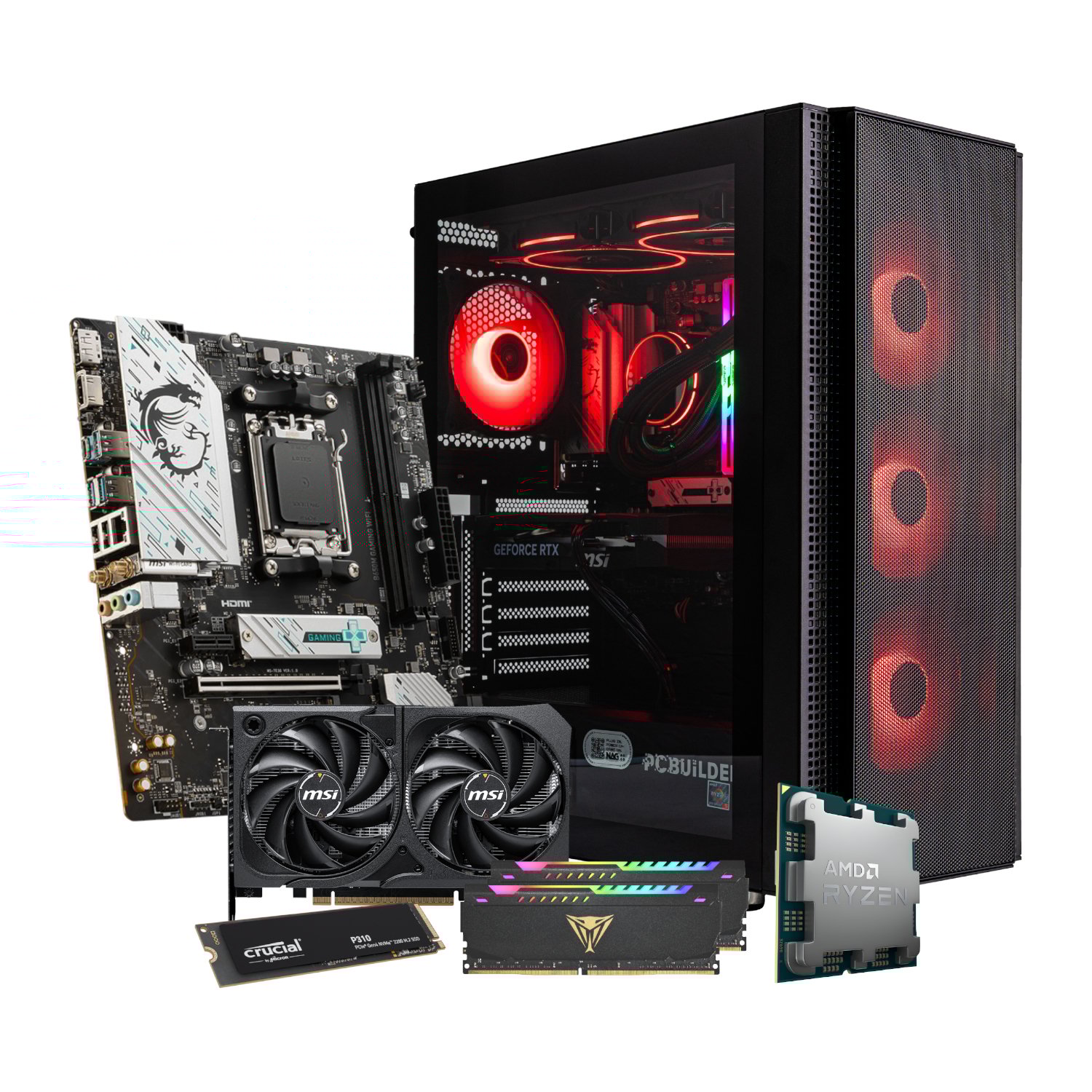 PCBuilder Ryzen 5 7600 SPECIALIST Windows 11 Gaming PC - Image 18
