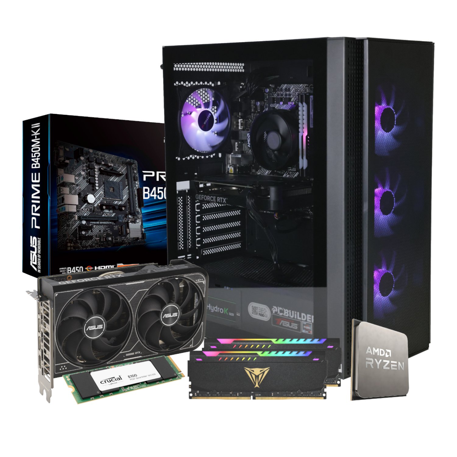PCBuilder Ryzen 5 5600X TITAN Windows 11 Gaming PC - Image 2
