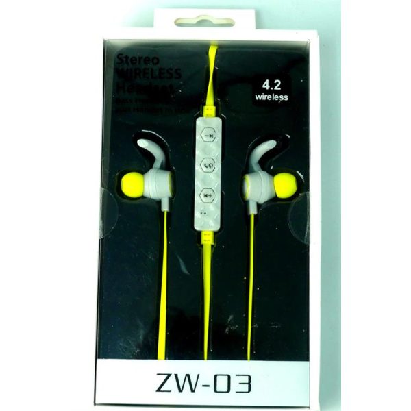 Geeko Wireless Bluetooth Earphones Yellow