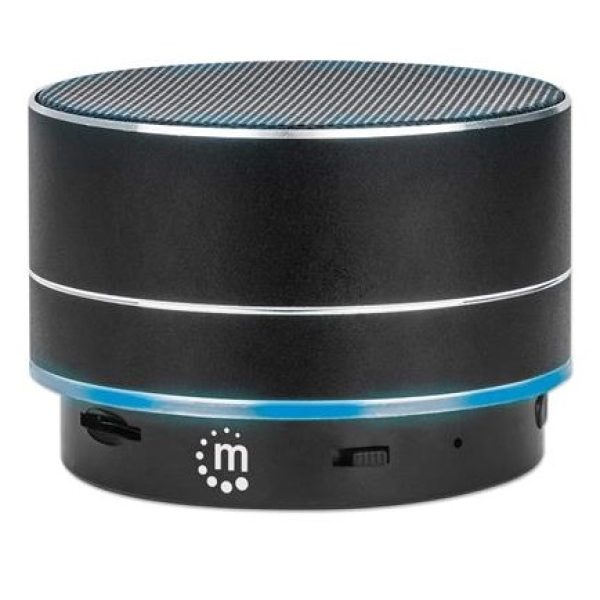 Manhattan Black Metallic LED Bluetooth Speaker