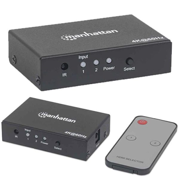 Manhattan 4K 2-Port HDMI Switch