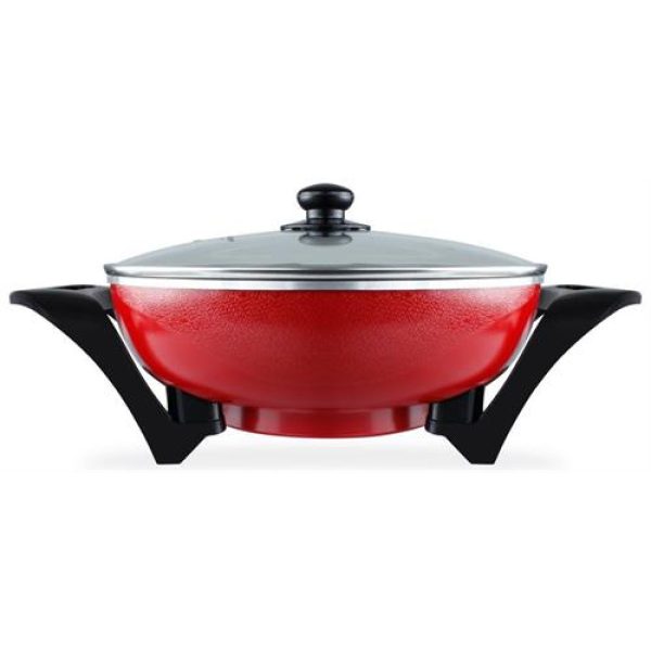 Mellerware 1500w Aluminium Red Electric Bangkok Wok
