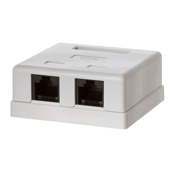 Netix RJ45 Double Surface Mount Box 29-0020A