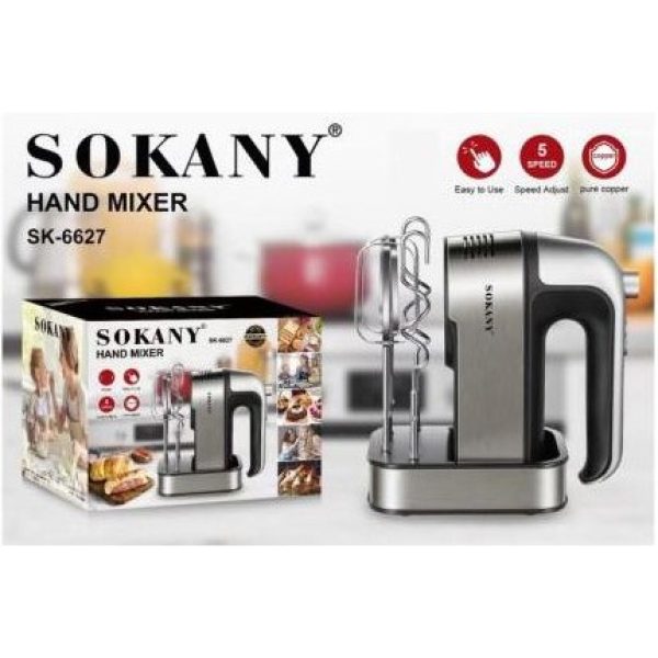 Sokany Hand Mixer 800W Silver Black