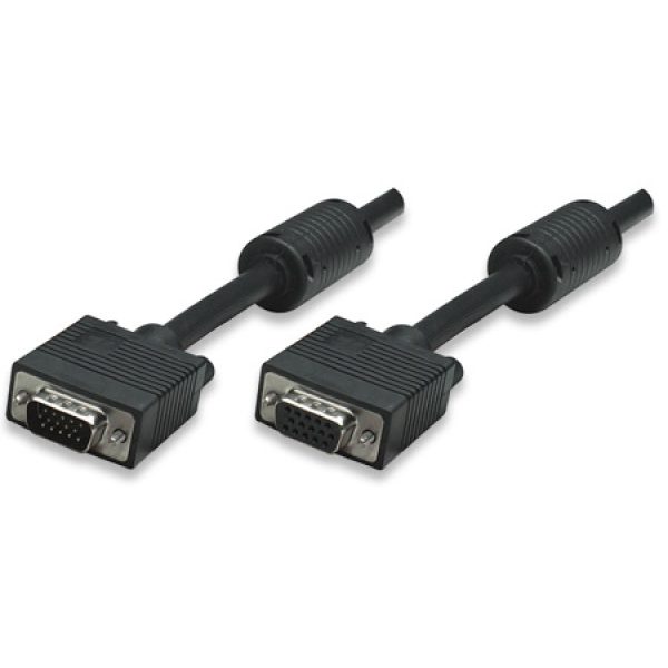 Manhattan Black SVGA 7.5m Extension Cable
