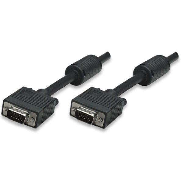 Manhattan Black 7.5m  SVGA Monitor Cable
