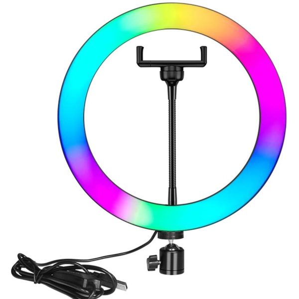 Nesty 10 Inch  Multipurpose USB Powered Selfie RGB LED Ring