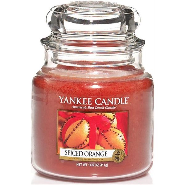 Yankee Candle Spiced Orange Medium Jar Retail Box No