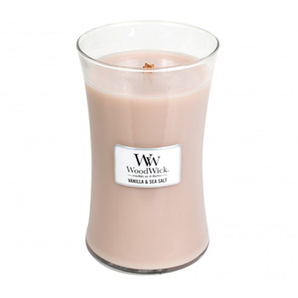 Woodwick Vanilla & Sea Salt Large Candle Jar