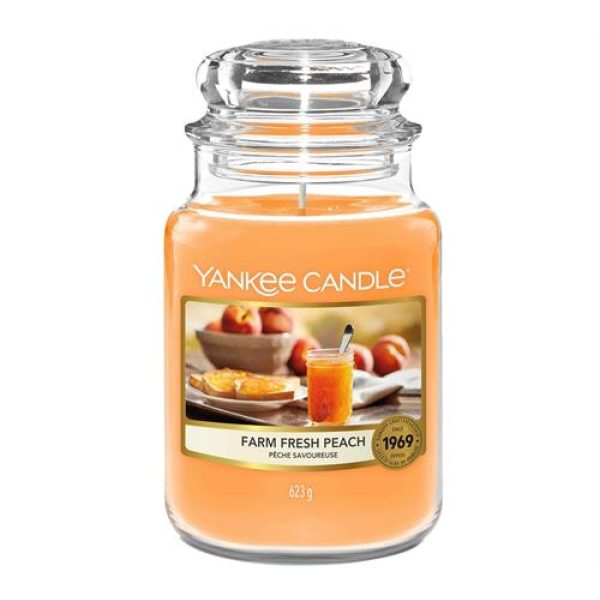 Yankee Candle Fresh Peach Large Jar Retail Box No warranty