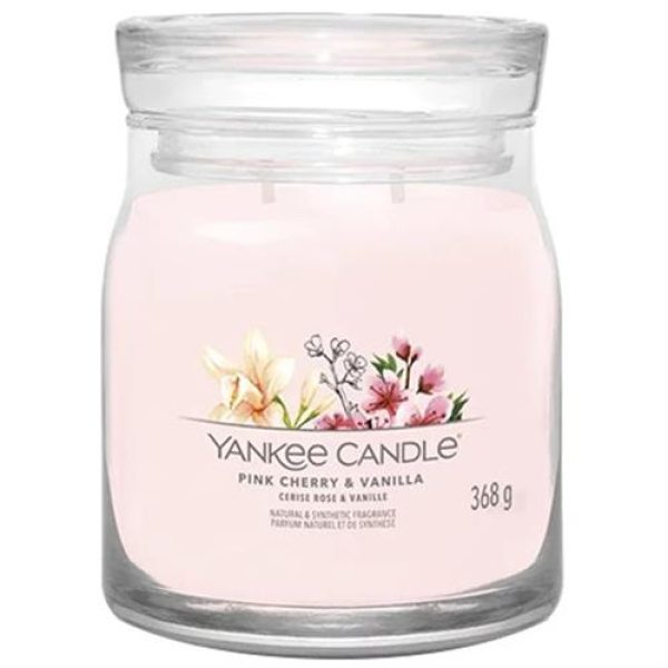 Yankee Candle Signature Collection Pink Cherry Vanilla Medium Jar