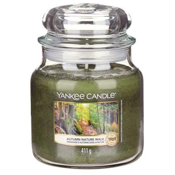 Yankee Candle Autumn Nature Walk Medium Jar Retail Box No