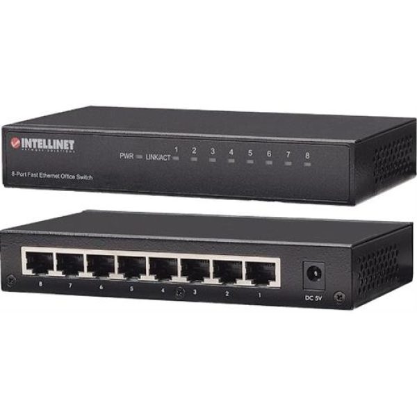 Intellinet 8 Port Fast Ethernet Office Switch