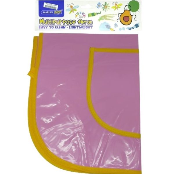 Marlin Multi Purpose Kids Plastic Aprons Pink