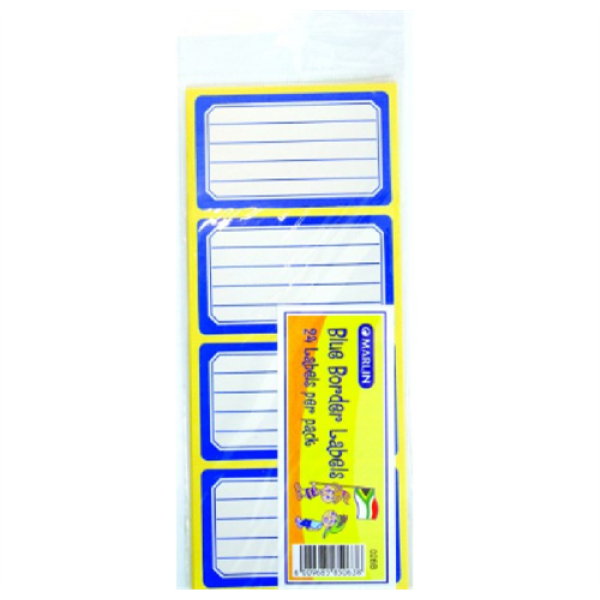 Marlin Colour Border School Labels