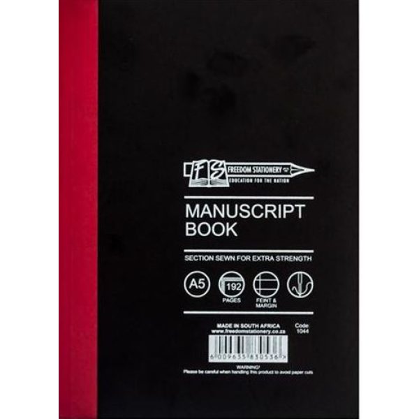 Freedom A5 Manuscript Book 2 Quire 192 Pages