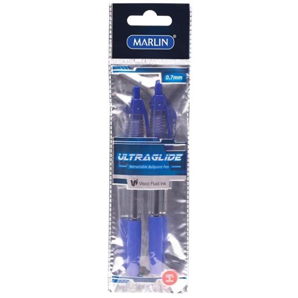 Marlin Arrowline Retractable Pens Blue