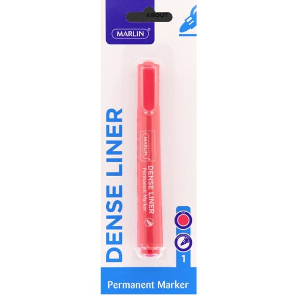 Marlin Dense Permanent Markers 1's Red