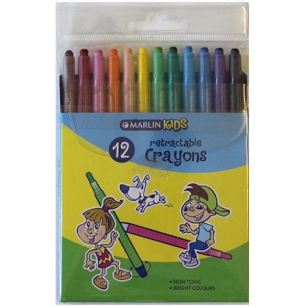 Marlin Kids Retractable Crayons