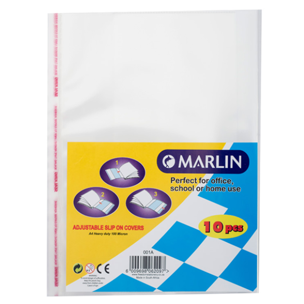 Marlin A4 Slipon Plastic Book Covers