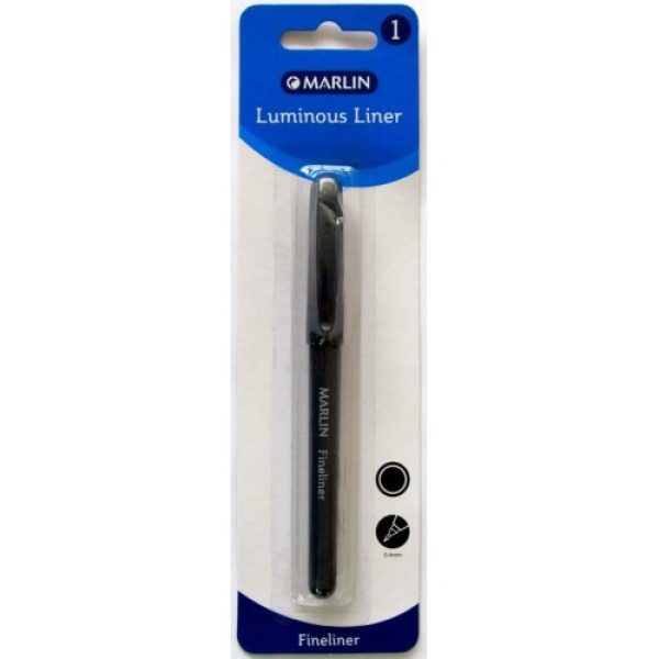 Marlin Precision Fineliner Pen Black