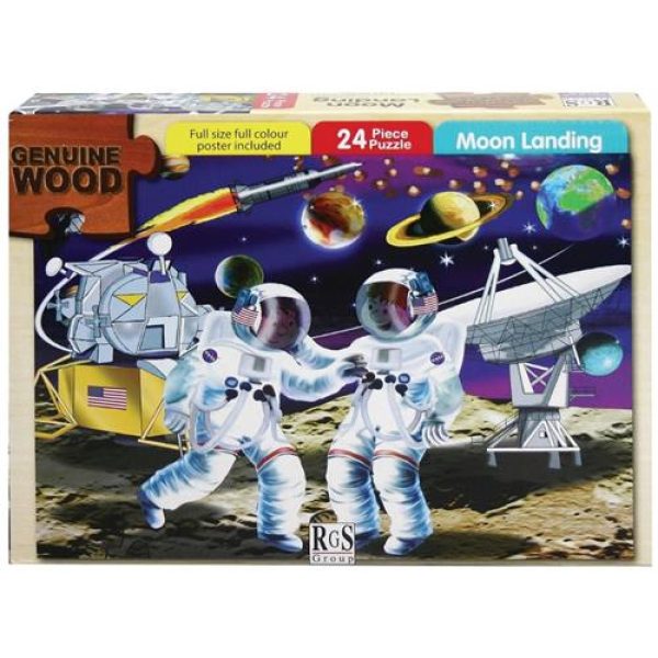 RGS 24pc Moon Landing Wooden Puzzle