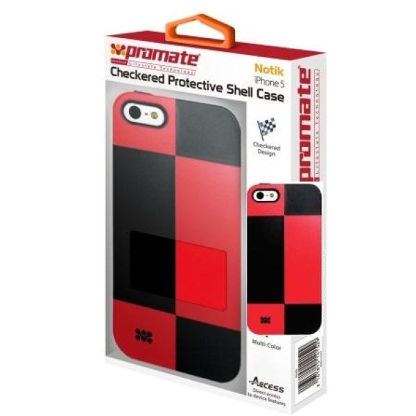 Promate Red Notik iPhone 5 Protective Shell Cover
