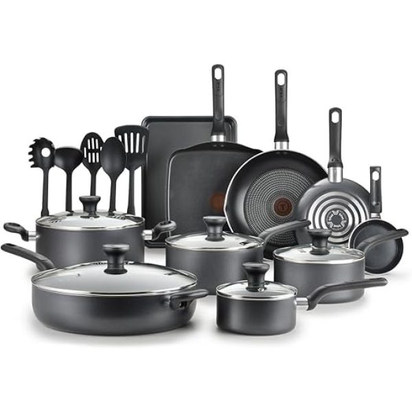 Tefal Easy Care Grey 20 Piece Cookware Set
