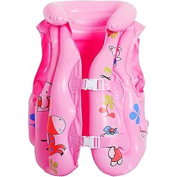 Casey Kids Small Inflatable Swimming Vest Pink