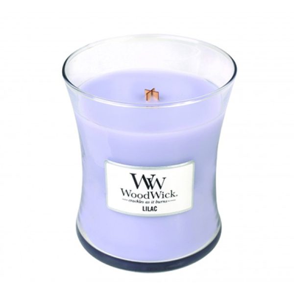 Woodwick Lilac Candle Medium Jar Retail Box