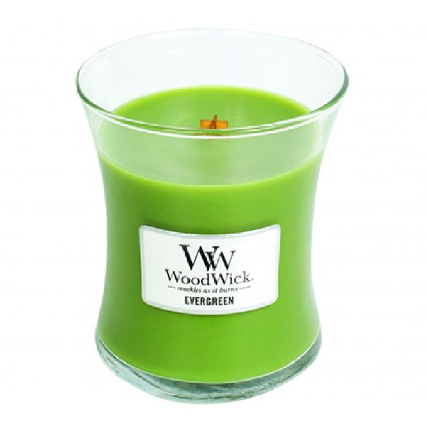 Woodwick Evergreen Candle Medium Jar Retail Box No warranty