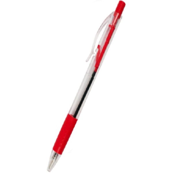 Foska Retractable Red Ball Pen 1.0mm