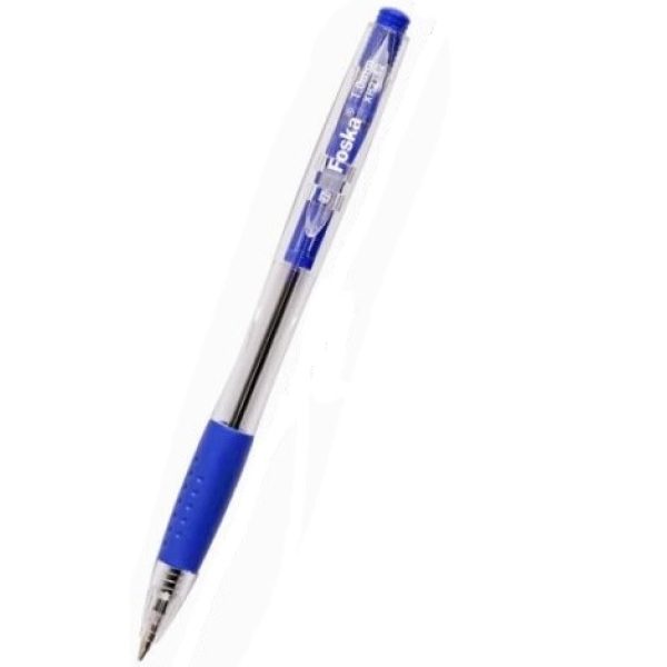 Foska Retractable Blue Ballpen 1.0mm
