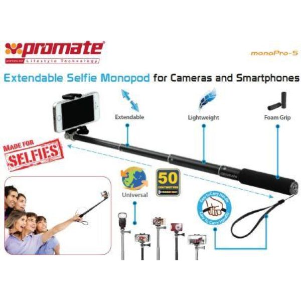 Promate Monopro-5 Extendable Selfie Monopod