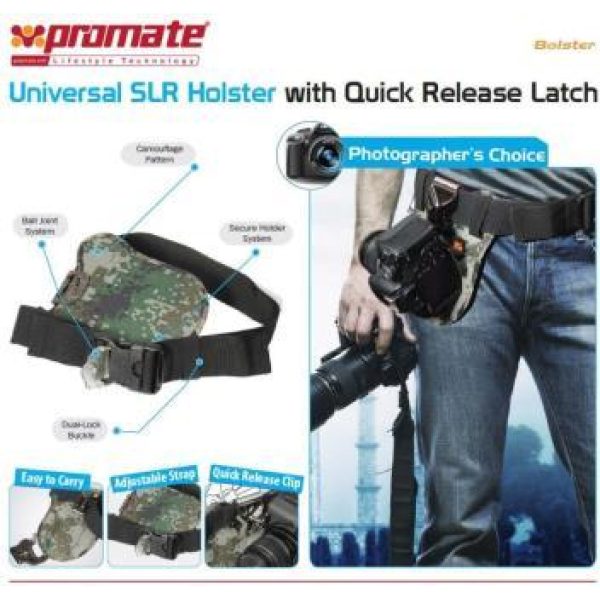 Promate Bolster Universal SLR Holster with Quick Release