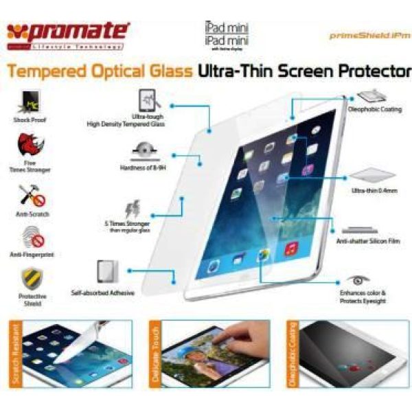 Promate primeShield.iPm-Ultra-Thin Tempered Optical Glass