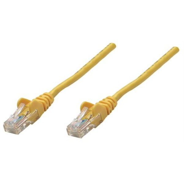 Intellinet Yellow CAT5E U-UTP 0.25m Patch Cable