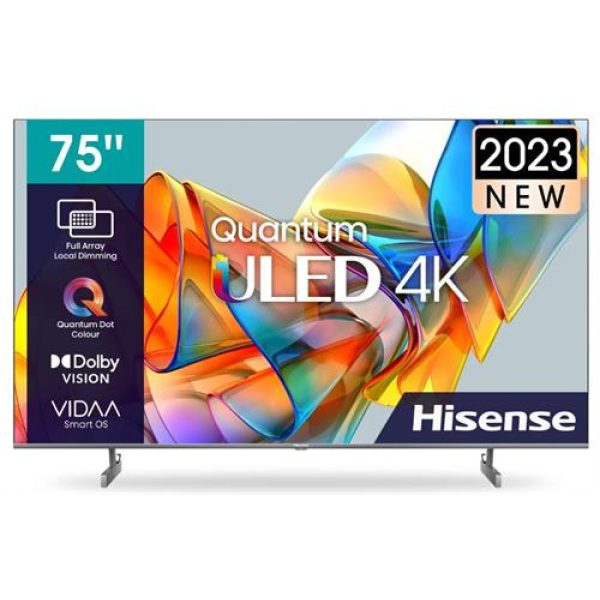Hisense 75 Inch 4K ULED Quantum UHD VIDAA Smart TV
