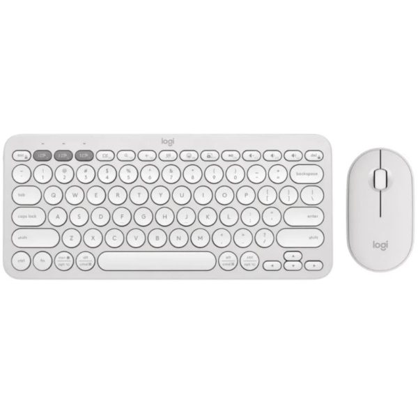 Logitech Pebble 2 Keyboard & Mouse Combo - White