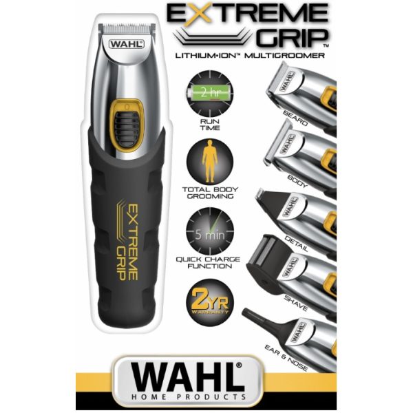 Wahl 25 Piece Extreme Grip Lithium Ion Multigroomer Kit