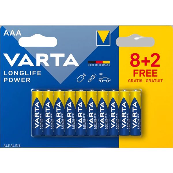 Varta LongLife Power Alkaline AAA 10 Battery