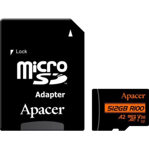 Apacer 512GB MicroSD Class10 V30 Memory Card