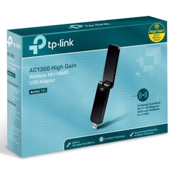 TP Link Archer T4U AC1300 Wireless Dual Band USB Adapter