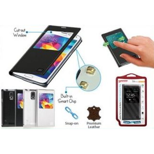 Promate Admin S5 Bookcover with clip Colour:Black