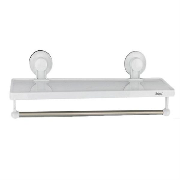 Bathlux Shelf With Handtowel Rack With Suction Cup