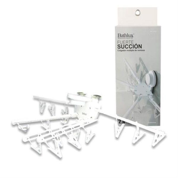 Bathlux Overhead Hanging Clothing Dryer with Suction Cup