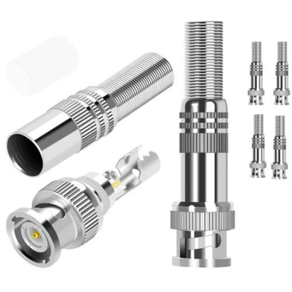 Securnix RG59 4 Pack Screw Spring BNC Connectors