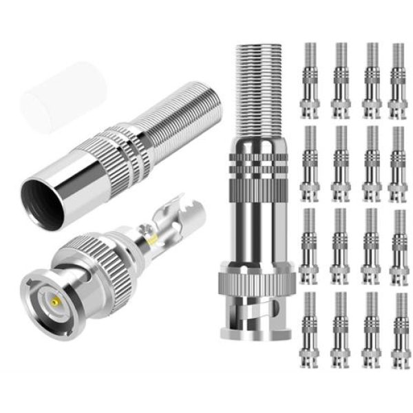 Securnix RG59 16 Pack Screw Spring BNC Connectors