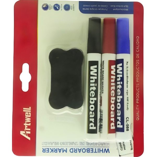 Artwell 3 Pack Whiteboard Marker
