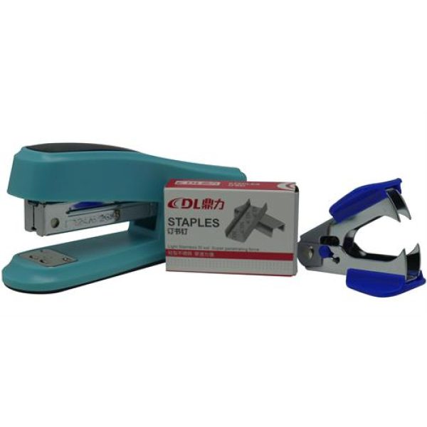 DLOffice Basic Mini Half Strip Stapler Set Blue